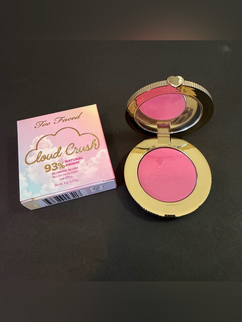 Too Faced Cloud Crush Blurring Blush SUPER CANDY CLOUDS Pink 0.17oz 5g New Matte